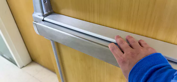 Installing a Push Bar on a Door Woodstock